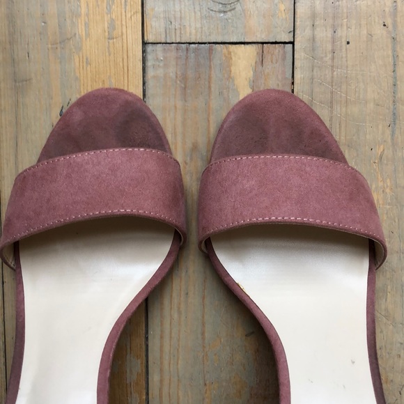 Nine West faux suede pink block heels - Picture 3 of 4